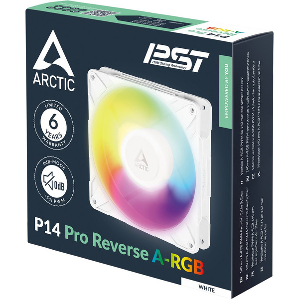 Вентилятор для корпуса Arctic P14 Pro Reverse A-RGB ACFAN00324A