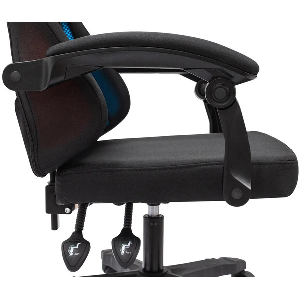 Кресло игровое Knight Thunder 5X (черный/голубой)