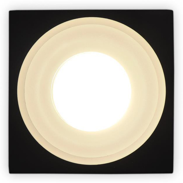 Точечный светильник Ambrella light TN1316 SBK/FR (черный песок/белый матовый)