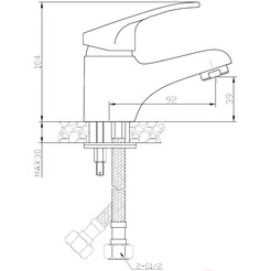 Смеситель AV Engineering AVKBL1-A130-210