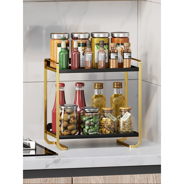 Органайзер для косметики настольный Happy Home HH-034B (черный/золотой)