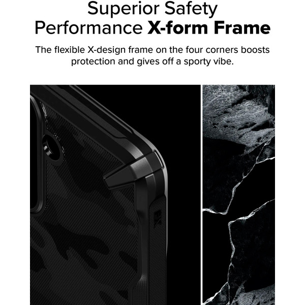 Чехол Ringke FUSION X для Galaxy S25 Plus CAMO BLACK