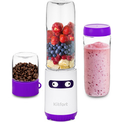 Блендер стационарный Kitfort KT-3033-1 (бело-фиолетовый)