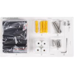 Полотенцесушитель Wellerein LD0106 (50x80, черный)