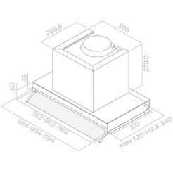 Вытяжка ELICA BOX IN PLUS IXGL/A/60