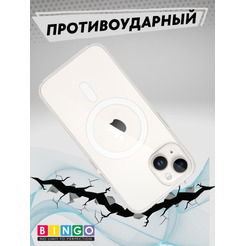 Бампер BINGO Clear Magnetic для APPLE iPhone 16 Plus прозрачный