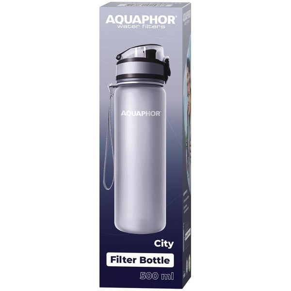 Фильтр-бутылка АКВАФОР Сити (серый)