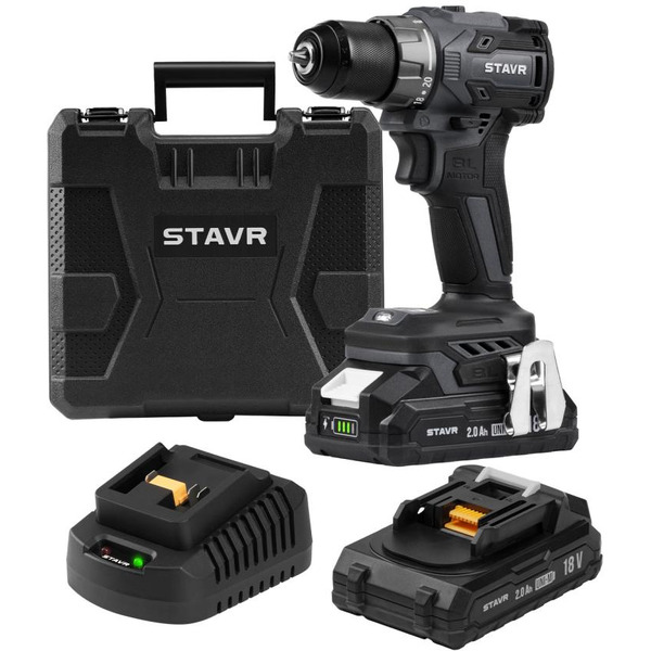 Дрель-шуруповерт STAVR SDD 18BL-2K