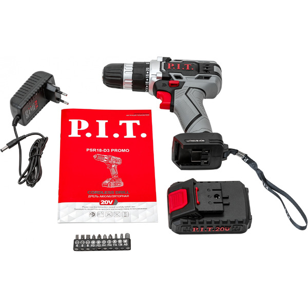 Дрель-шуруповерт P.I.T. PSR18-D3 Promo