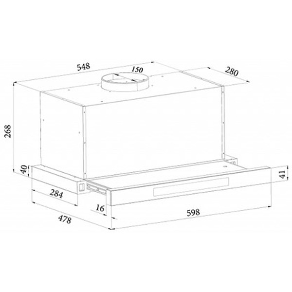 Вытяжка кухонная GRAND Толедо сенсор (60см, черный)