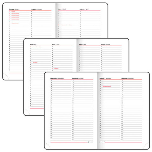 Ежедневник недатированный BRAUBERG Profile 123428