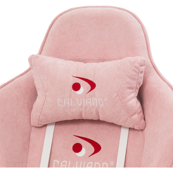 Вибромассажное кресло Calviano ASTI ULTIMATO (pink fabric)