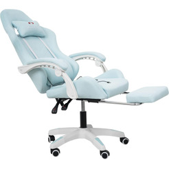 Вибромассажное кресло Calviano 1584 (голубая ткань)