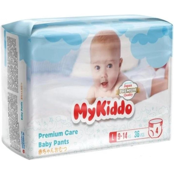 Подгузники-трусики MyKiddo Premium L 9-14 кг (36 шт)
