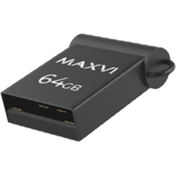 USB флеш Maxvi MM 64GB FD64GBUSB20C10MM (темно-серый)