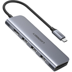 USB-хаб Ugreen CM195-70410 Space Gray