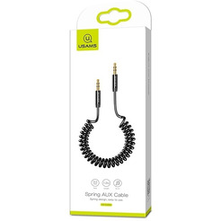 Кабель Usams AUX US-SJ256 (черный)