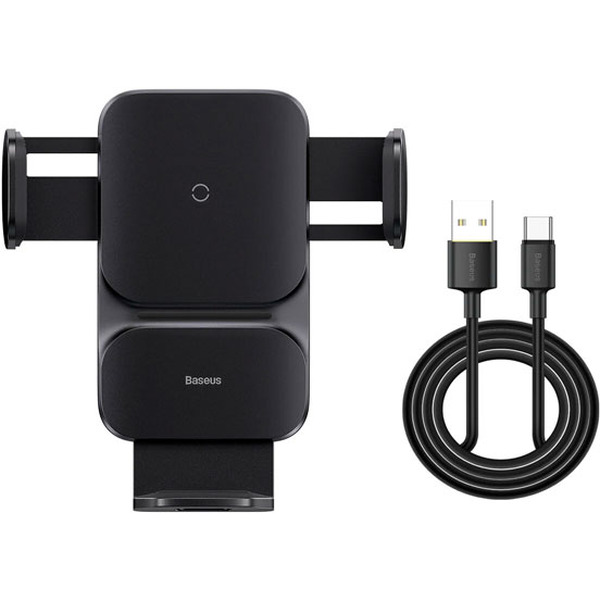 Держатель для смартфона Baseus Wisdom Auto Alignment Car Mount Wireless Charger CGZX000001
