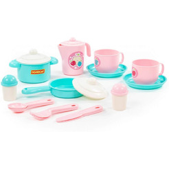 Набор игрушечной посуды Полесье Хозяюшка 80127 (на 2 персоны)