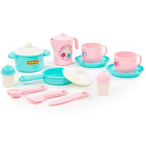 Набор игрушечной посуды Полесье Хозяюшка 80127 (на 2 персоны)