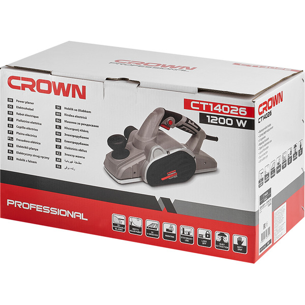 Рубанок Crown CT14026