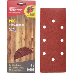 Шлифлист WORTEX Р60 93х230мм (WSS11060E519)