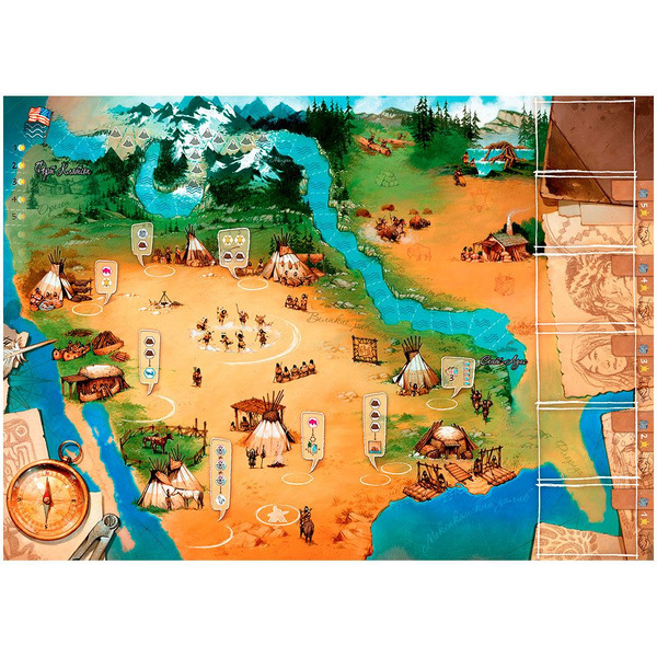 Настольная игра Hobby World 915881 Льюис и Кларк Экспедиция