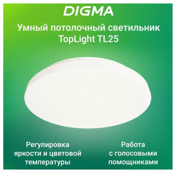 Умный светильник Digma TopLight TL25