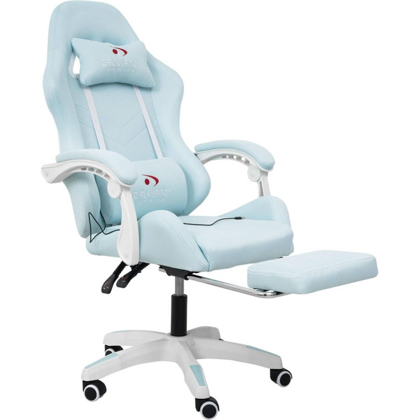 Вибромассажное кресло Calviano 1584 (голубая ткань)