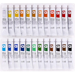 Краски акриловые BRAUBERG HOBBY 192404