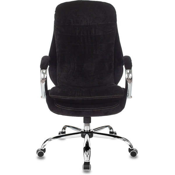 Кресло для руководителя Бюрократ T-9950SL Fabric ткань, черный, крестов. Хром