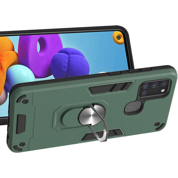 Бампер Bingo Warrior для Samsung Galaxy A21s (зеленый)