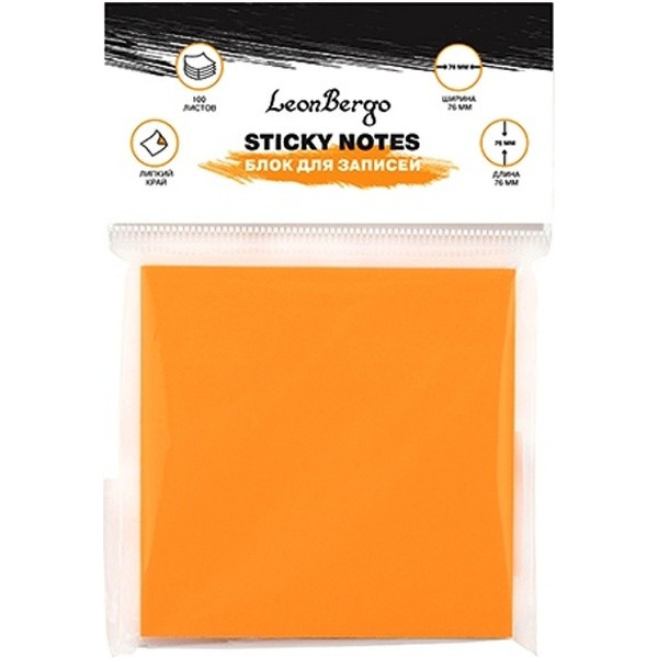 Бумага для заметок с липким слоем LEONBERGO (LB-1210017)