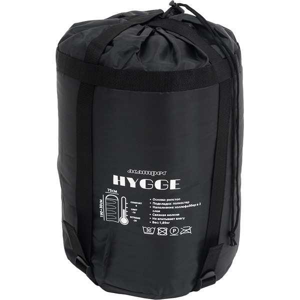 Спальный мешок Acamper Hygge (зеленый/черный)
