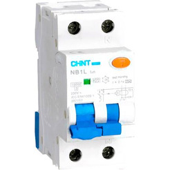 Дифференциальный автомат Chint NB1L 10kA 1P+N C10A 30mA AC х-ка C 2М 203105