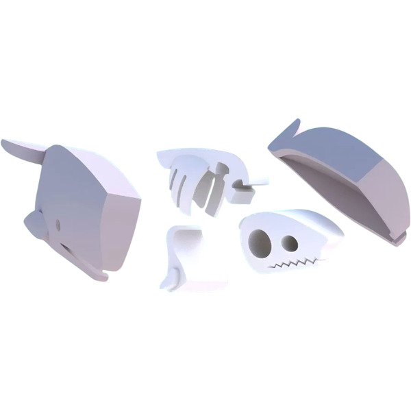 Магнитный конструктор Halftoys Ocean Кашалот с диорамой HO005