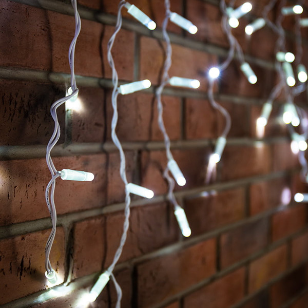 Гирлянда светодиодная NEON-NIGHT 255-034-6 Бахрома 2,4х0,6м, 76 LED БЕЛЫЙ