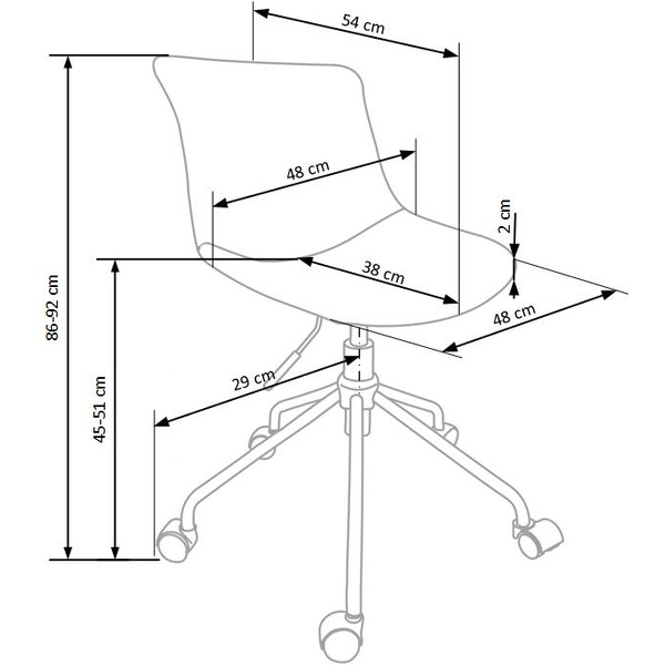 Кресло офисное Halmar Doblo (бежевый)