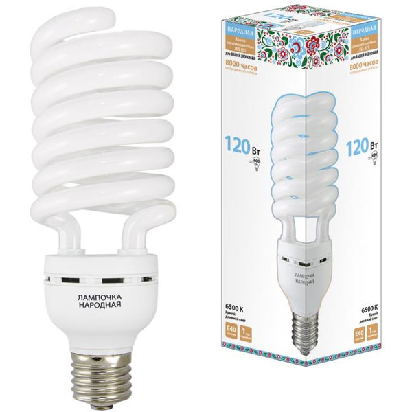 Лампа люминесцентная TDM Electric НЛ-HS-120 Вт-6500 К–Е40 SQ0347-0050