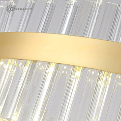 Подвесная люстра Estares Sofia 100W R-APP-500x1000-Gold/Clear-220-IP20_Ч