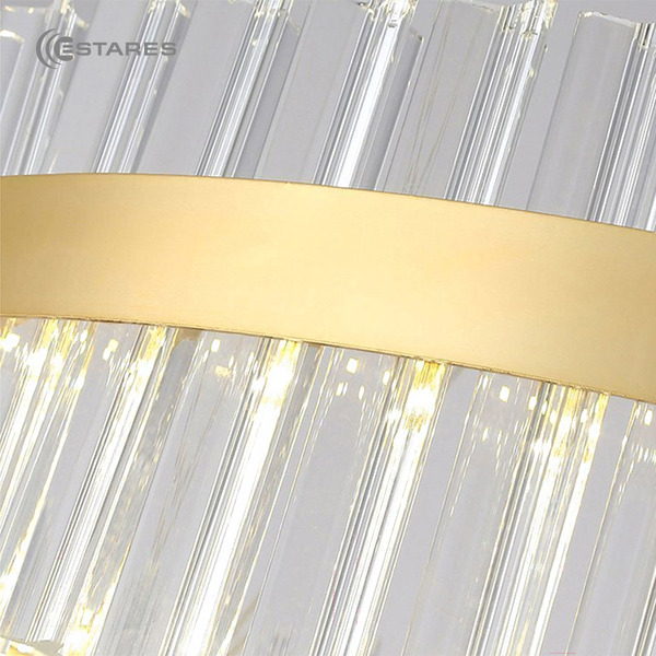 Подвесная люстра Estares Sofia 100W R-APP-500x1000-Gold/Clear-220-IP20_Ч