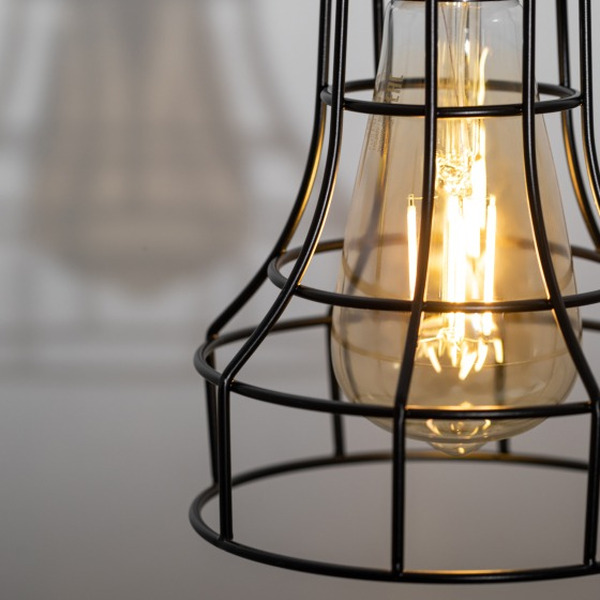 Светильник подвесной ЭРА PL10 BK Б0037457