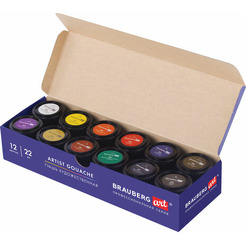 Гуашь BRAUBERG Art Classic 191585 (12 цв.)