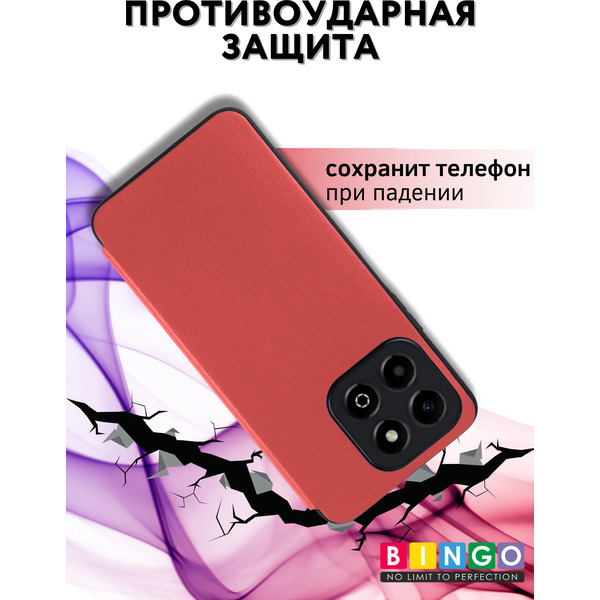 Чехол-книжка Bingo Smart для Honor X5b/X5b Plus (красный)