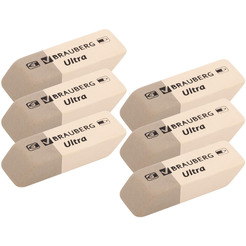 Набор ластиков BRAUBERG Ultra 229600 (6 шт.)