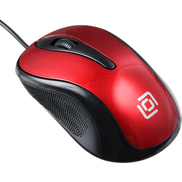 Мышь Oklick 385M (черный/красный)