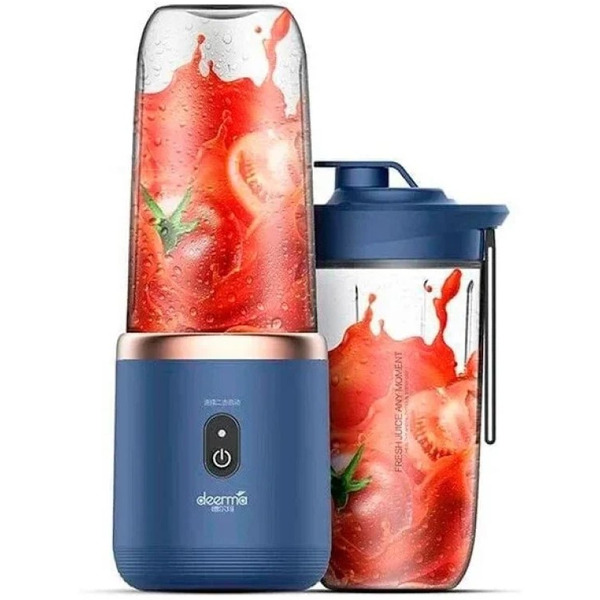 Портативный блендер Deerma DEM-NU06 (синий)