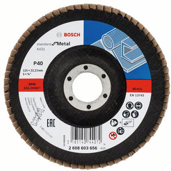 Шлифкруг Bosch Standard for Metal X431 лепестковый 2.608.603.656