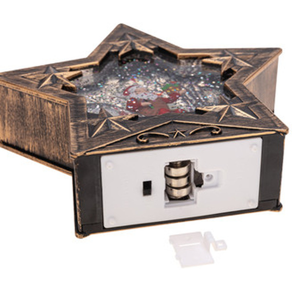 Светильник декоративный с эффектом снегопада и подсветкой NEON-NIGHT Звезда 501-182