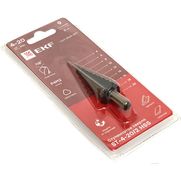 Сверло EKF ST-4-30/2